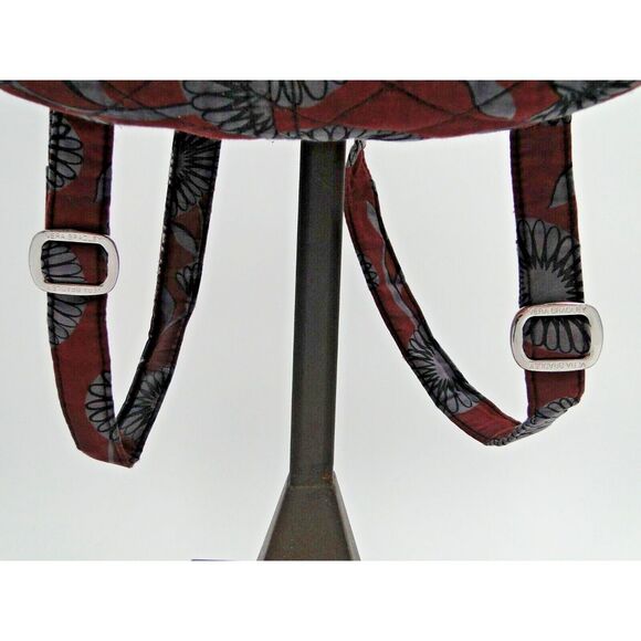 Vera Bradley Floral Burgundy ‎ & White Deco Daisy Purse Backpack main image 7